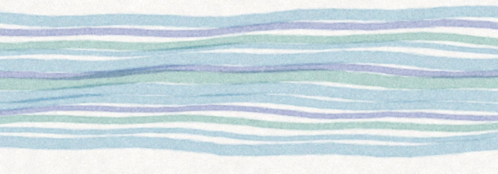 Watercolor: long parallel bands of blue and teal flowing smoothly